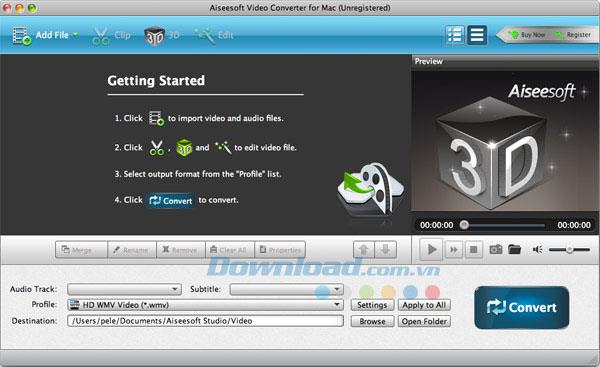 Aiseesoft Video Converter für Mac 9.2.60 - Konvertieren Sie Videoformate auf einem Mac