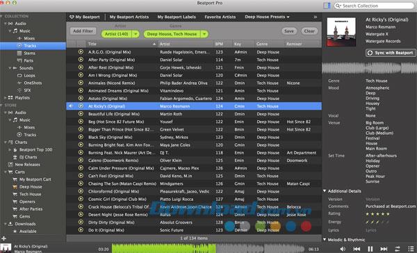 Beatport Pro für Mac 2.0.5 - Musikverwaltungssoftware