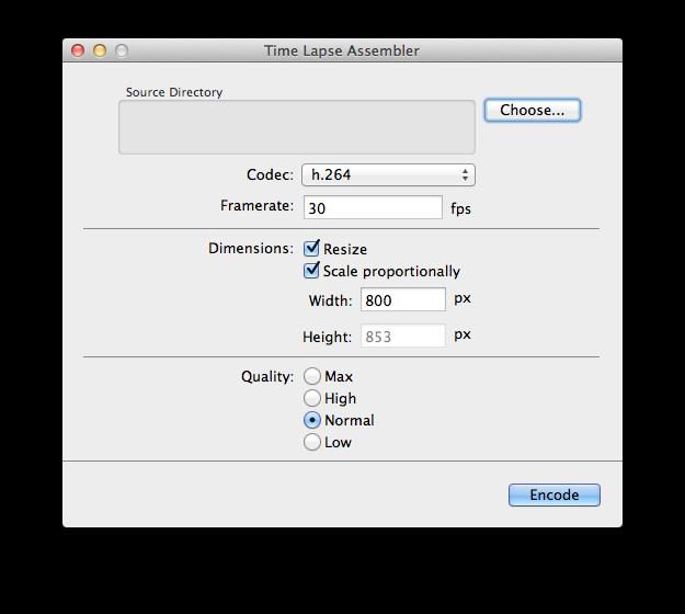 Time Lapse Assembler für Mac 1.5.3 - Erstellen Sie Videos aus Fotos