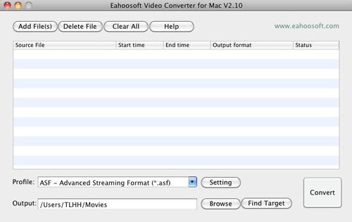 Eahoosoft Video Converter pour Mac