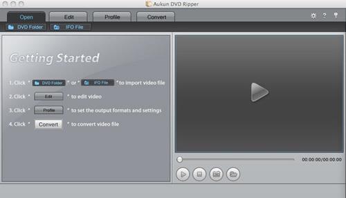 AuKun DVD Ripper für Mac 1.0 - DVD mit hoher Geschwindigkeit rippen