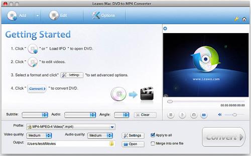 Mac DVD zu MP4 Konverter