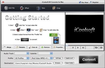 iCoolsoft AVI Converter für Mac