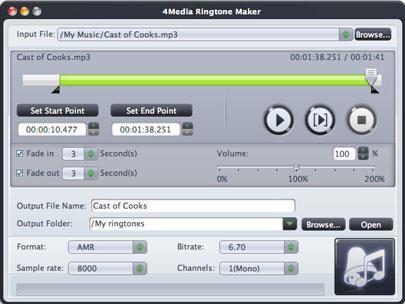 4Media Ringtone Maker für Mac
