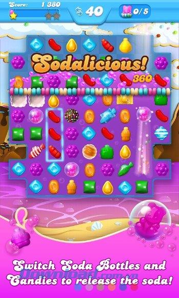 Candy Crush Soda Saga für Android 1.175.2 - Spiel, das zu süßen Süßigkeiten auf Android passt