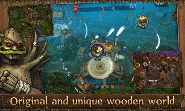 First Wood War für Android 2.2 - Spiel zum Schutz der Stadt für Android