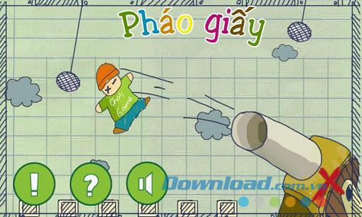 Doodle Cannon für Android 1.0 - Papierkanonen-Schießspiel