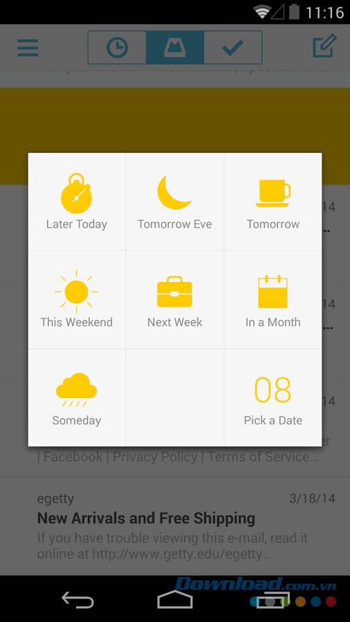 Android1.0のメールボックス-Androidの新しいスタイルのメールボックス