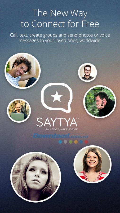 SAYTYA for Android2.0.7-Androidでの無料のテキストメッセージと通話