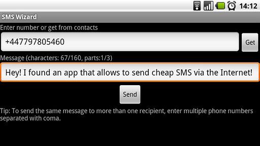 SMS-Assistent für Android - Anwendung zum Senden von SMS-Nachrichten