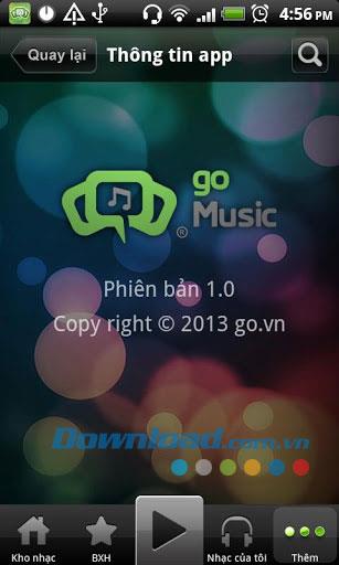 goMusic para Android 1.0.2 - Tienda de música de alta calidad