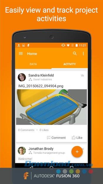 Fusion 360 für Android 1.0.1 - Anzeigen, Verwalten und Freigeben von 3D-Produkten auf Android