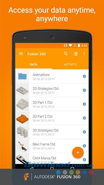 Fusion 360 für Android 1.0.1 - Anzeigen, Verwalten und Freigeben von 3D-Produkten auf Android