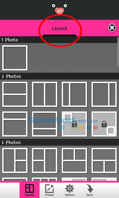 Cadre photo gratuit pour Android 45 - Collage simple sur Android
