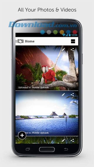 Photobucket pour Android - Sauvegarde automatique des photos
