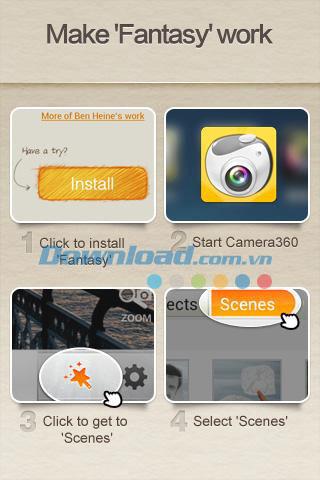 Fantasy para Camera360 para Android 3.2 - Plantilla para tomar fotografías para Camera360 en Android