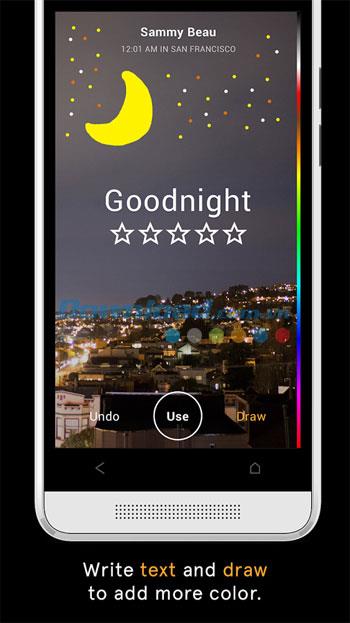 Slingshot für Android 1.0 - Teilen Sie interaktive Fotos auf Android