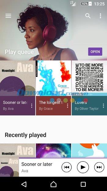 Sony Music für Android 9.1.4.A.0.3 - Sonys Musikplayer für Android