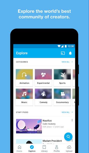 Vimeo para Android: vea videos sin anuncios Vimeo para Android: vea videos sin anuncios