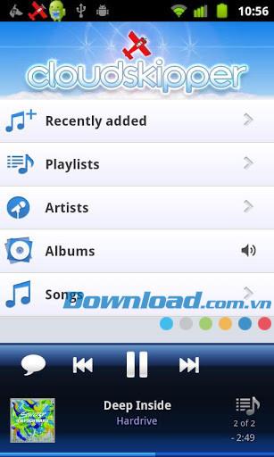 Cloudskipper Music Player para Android 1.9.3 - Reproductor de música multifuncional para Android