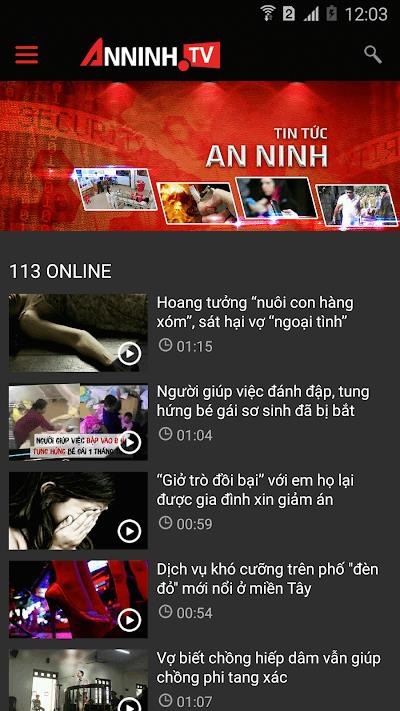 AnNinh TV pour Android 1.0.0 - Application pour regarder Security TV et actualités sur mobile