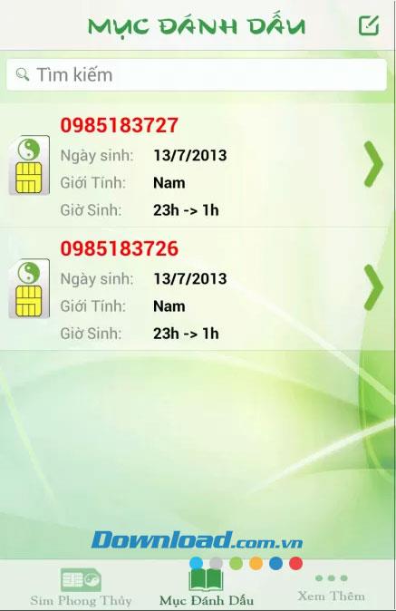 Feng Shui Sim für Android 3.0 - Siehe Horoskop Feng Shui Sim Telefon