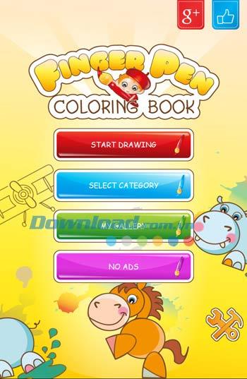 Libro de colorear FingerPen para Android 1.56G - Libro de colorear para niños en Android