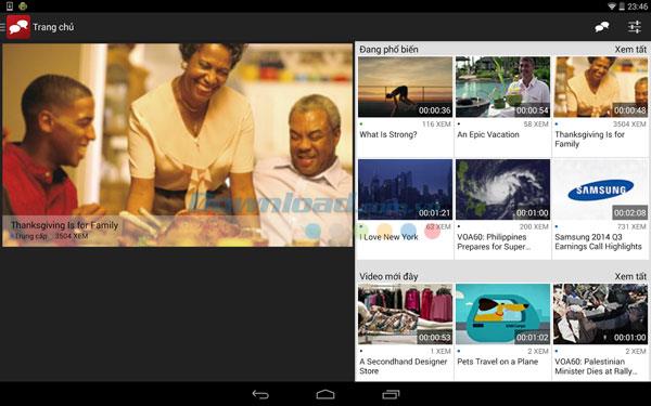 English Central pour Android 2.3.2 - Apprenez l'anglais grâce à la vidéo gratuitement sur Android