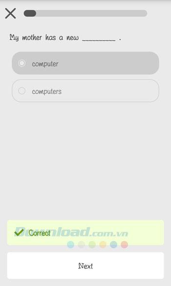Pratiquer la grammaire anglaise pour Android 1.2.0 - Pratiquer la grammaire anglaise de base sur Android