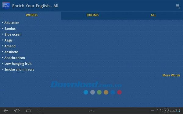 Enrichissez votre anglais pour Android 11.0.0.11.23 - Logiciel pour apprendre le vocabulaire anglais