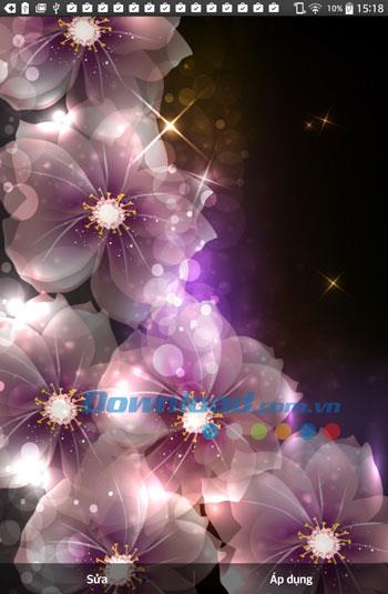 Android5.0用の輝く花のライブ壁紙-Android上の輝く花のライブ壁紙