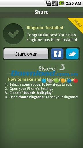 Ringtone Maker pour Android 1.4.8 - Outil de création de sonnerie pour Android