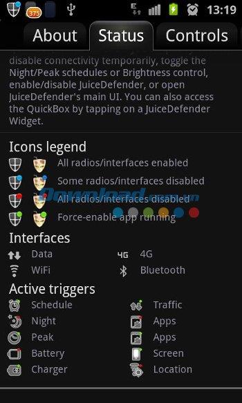 JuiceDefender für Android - Batteriespar-App für Android