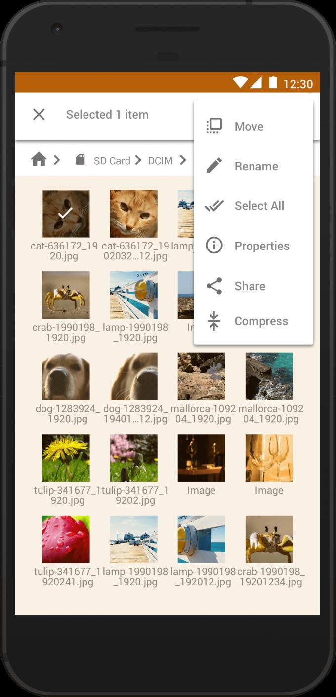 Astro for Android8.1.2のファイルブラウザ-Androidのファイルマネージャー