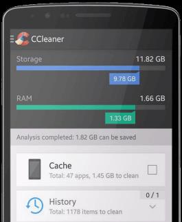 CCleaner pour Android - Outil de nettoyage d'appareils Android