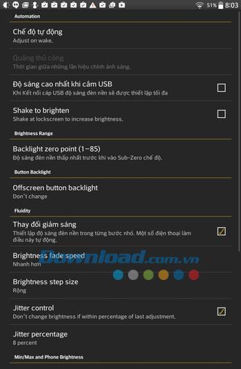 Lux Lite pour Android 1.99.9999.1 - Contrôle de la luminosité de l'écran sur Android