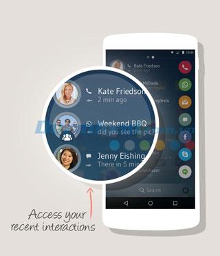 drupe - Contacts.  Votre chemin.  pour Android 1.097.00001-Rel - Liez les contacts avec les applications Android