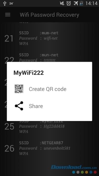 Wifi Password Recovery für Android 1.5 - Sichern, Wiederherstellen und Verwalten von Wifi-Passwörtern auf Android