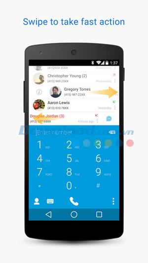Truedialer-Android1.11のダイヤラと連絡先-Androidのスマートダイヤラ