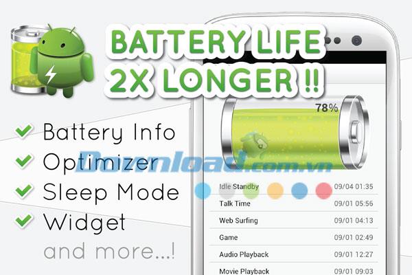 Battery Saver 2X para Android 1.0.2 - Ahorro de batería efectivo para teléfonos Android