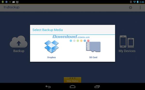 truBackup para Android 2.5.4 - Copia de seguridad de datos de forma eficiente para Android