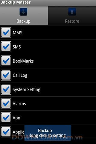 Backup Master pour Android