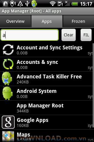 Administrador de aplicaciones AntTek para Android