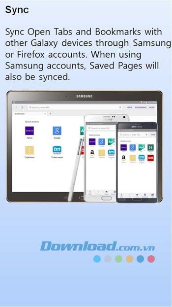 Samsung Internet pour Android - Navigateur Web pour Samsung Galaxy
