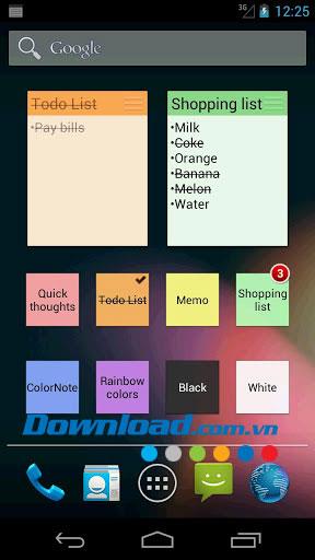 Android用ColorNoteメモ帳メモ-Android用メモ作成アプリケーション