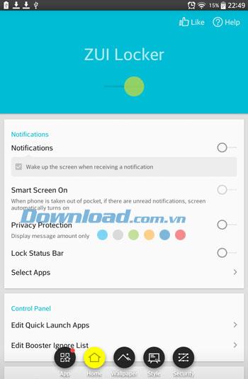 ZUI Locker für Android 1.7.2 - Wunderschöner Sperrbildschirm für Android