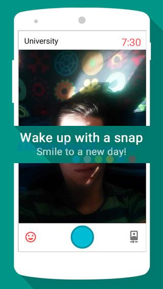 Snap Me Up para Android 4.0.1: apaga la alarma tomando una foto selfie