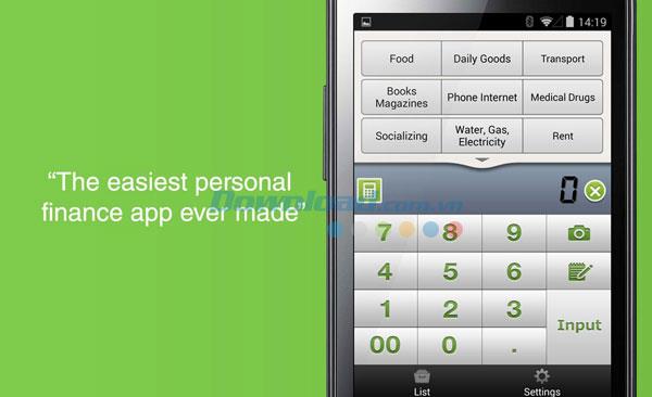 Quick Money Recorder para Android 2.0.0 - Aplicación para administrar el gasto personal en Android
