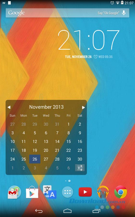 Widget de calendrier mensuel pour Android 1.5.5 - Widget de calendrier pour Android