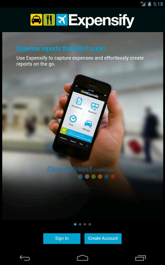 Expensify para Android 4.2.7: gestiona los gastos personales en Android